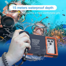 Load image into Gallery viewer, Waterproof 15 Meter Diving Case for iPhone X XS 11 12 pro Max Mini 6 7 8 Plus Under Water Swimming Case for Samsung Galaxy S8 S9
