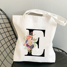 Load image into Gallery viewer, Summer New Flower Letter Bolsa Feminina Shoulder Canvas Bags Large Capacity Wild Messenger Bag Cute Fun Handbag
