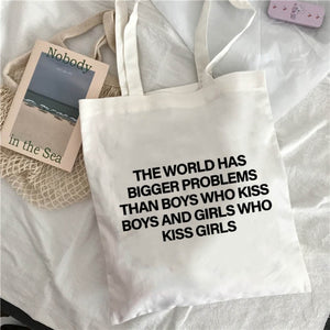 Van Gogh shopping Bag Art Oil Painting Graphic Canvas Shoulder Bag Cute Female Harajuku Ulzzang Grunge Tote Shopper Bag