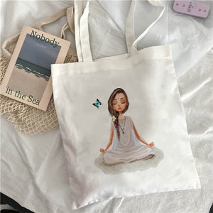 Van Gogh shopping Bag Art Oil Painting Graphic Canvas Shoulder Bag Cute Female Harajuku Ulzzang Grunge Tote Shopper Bag