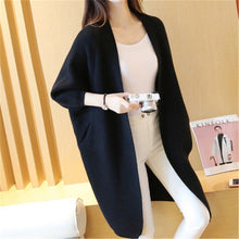 Load image into Gallery viewer, 2020 Long Cardigan Women Sweater Autumn Winter Bat Sleeve Knitted Sweater Plus Size Jacket Loose Ladies Sweaters Cardigans 3XL
