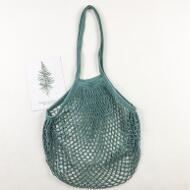 Load image into Gallery viewer, Totes Mesh Bag Cotton String Produce Shopping Turtle-bags Grocery Long Handle Net Shoulder-Bag Fruit Vegetable Reusable
